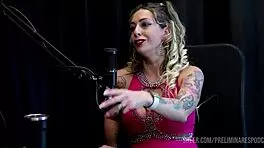 Intense best moments of Julia Fontanelli in preliminares podcast with Bia Hot part 2