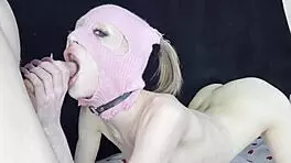 Swallow it all, you thirsty whore! Rough facefuck with slaps and spits!