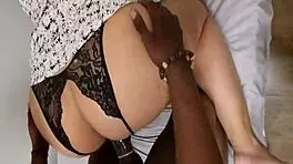 teacher moans loudly with young black student