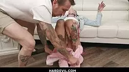 Brunette Doll Teases with Deepthroat, Anal, and Rimjob