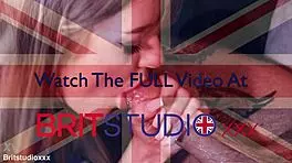 British nurse treats a patient with a sloppy blowjob