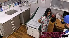 tampa university entrance physical with misty addams spreading her pussy