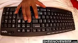 Hot ebony babe gets fucked hard by best friend after game fails