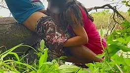 wow, playing with young girl's pussy live on lakeshore!