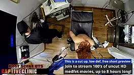 stacy shepard blonde nurse backstage in hospital treating patient in latex gloves and pigtails