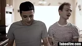 hey, this mature lady is getting a rough double penetration from a young group, so hot