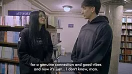 he met her at the library