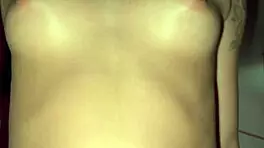 Cumshot in wet pussy of young brunette