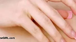 cute teen blonde shows her sexy body