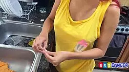 mexicana 18yo with big ass enjoys homemade anal fucking