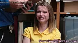 i got caught shoplifting and sprayed with cum