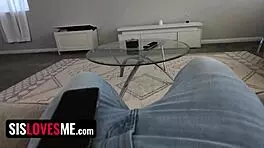 A sexy redhead sends nude videos from the bathroom showing off her tits