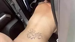 The busty petite hooker fucks in public and watches the cum in her mouth