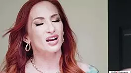 Tgirl Licks Pussy Under Blanket!