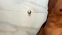 Bathroom Fuck with Curvy Brunette Ends in Facial Cumshot