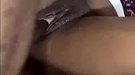 African teen gets fucked hard and cums in pussy