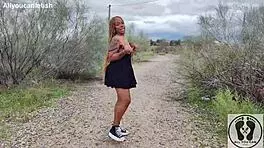 Big Ass Tits Out Ebony Walking Upskirt Sneakers Converse