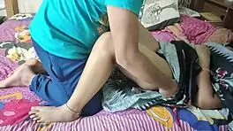 desi couple enjoy normal sex on bed with passion