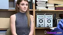 Rosalyn Bent On Officers Desk For Hard Deep Banging!