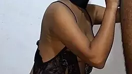 Negra Esplendida Mamando Guebo Saca La Leche Con Du Boca