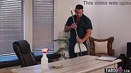 i'm the janitor dp fuckin' milf maid after bein' caught spittin'