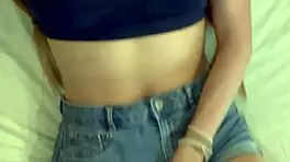 Cute College Girl With Very Beautiful Pussy Gets Very Horny In Her Stepfather's Room