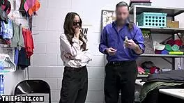 Masked Busty Teen Thief, Get Punished And Fucked By Officer!