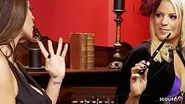 Big Tits Girls in Lingerie Cosplay Lesbian