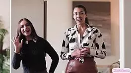 ginger milf has strapon dp vr experience