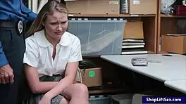 Thief in uniform Alyssa Cole pounded by perv police officer