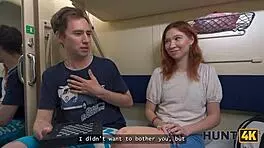 hunt4k russian stranger finds a young juicy pussy on the train and fucks her roughly