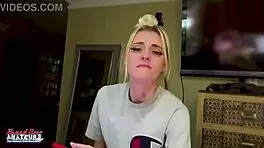 petite mature blonde rubs nipples and fingers twat