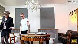 tutor4k teacher in stockings is penetrated very fast by student at home