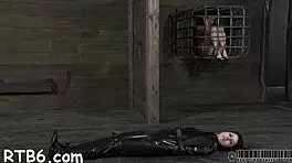 Stripping Inside A Petite 18+ Steel Cage