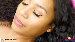 brunette model shows her body