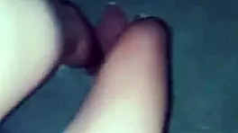 Fucking on motorcycle in alley almost caught by neighbors