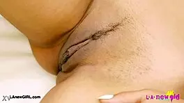 brunette model shows her body