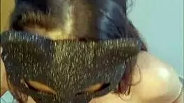 Beautiful girl feels pleasure doing blowjob