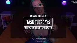 Miss Faith Rae's Humiliating Femdom Punishment Instructions For Lowlife Losers