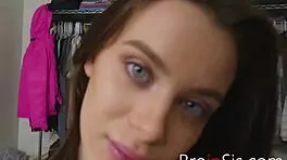 The gorgeous lana with blue eyes has a pervy side