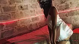 Ebony Babe Giving Hot Blow Job Fingering Pussy with Vibrator