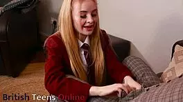 does this teen student blow her teacher so eagerly?