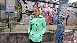 German Scout - Skinny Redhead Small 18+ Tits Girl Luciana Lucy Squirt At Pick Up Casting