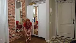 Redhead let her step daddy fuck her tight pussy