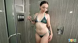 yngr scarlett rosewood rides cock and gets facial