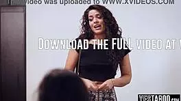 Latina Milf Catches Blonde Girlfriend Cheating With Petite Lesbian And Strapon Rails Her