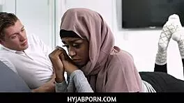 Tiny ebony teen says, 'Fuck me deep.'