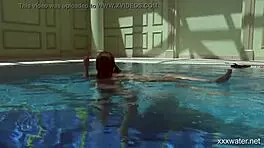 i feel intense underwater passion with serbian and russian lesbos