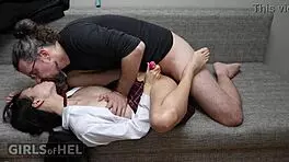 Have you tried anal before, 18 year old brunette?