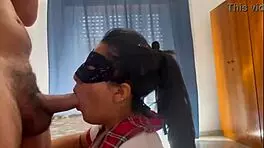latina student mom receives cumshot